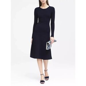 Banana Republic Ribbed Midi Sweater Dress